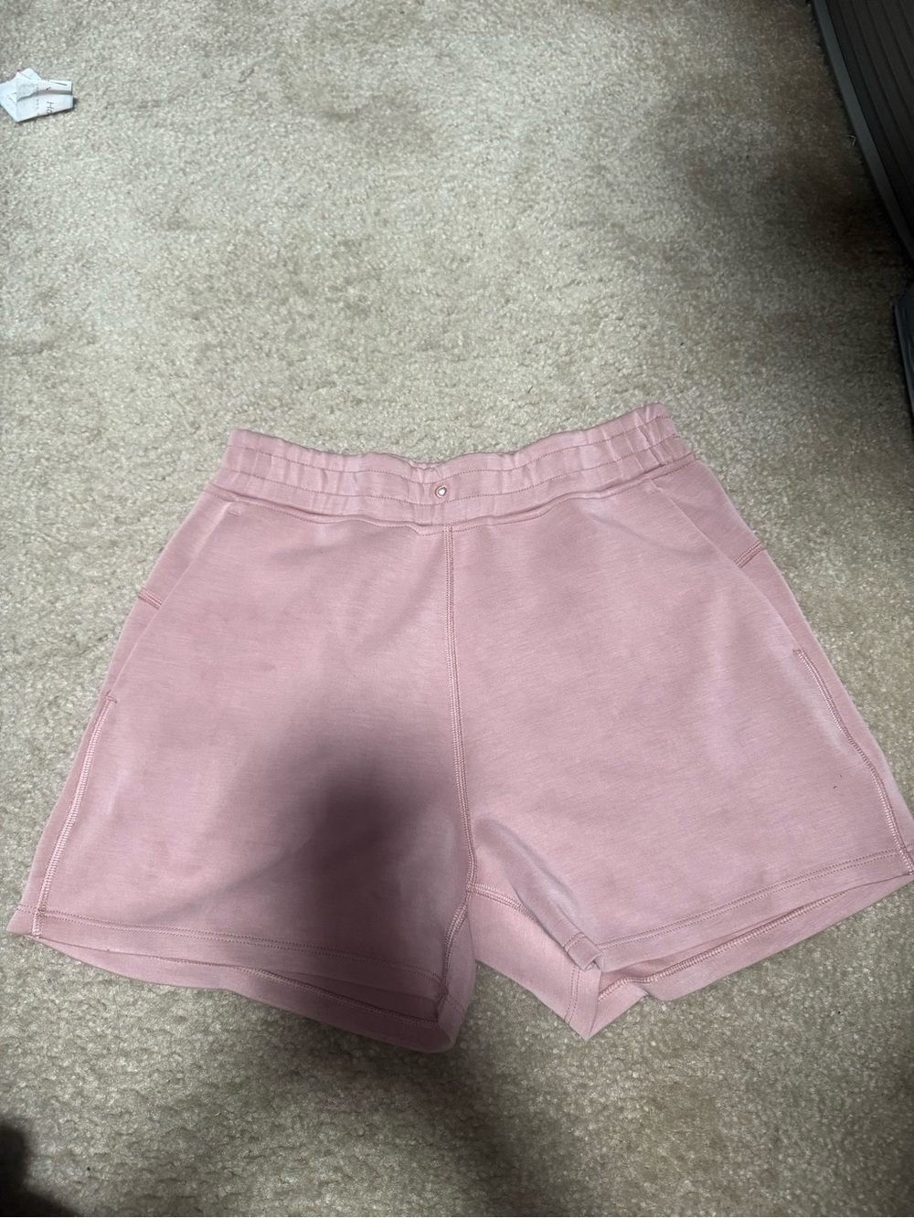 Casual High-Waist Pink Women's Lounge Shorts